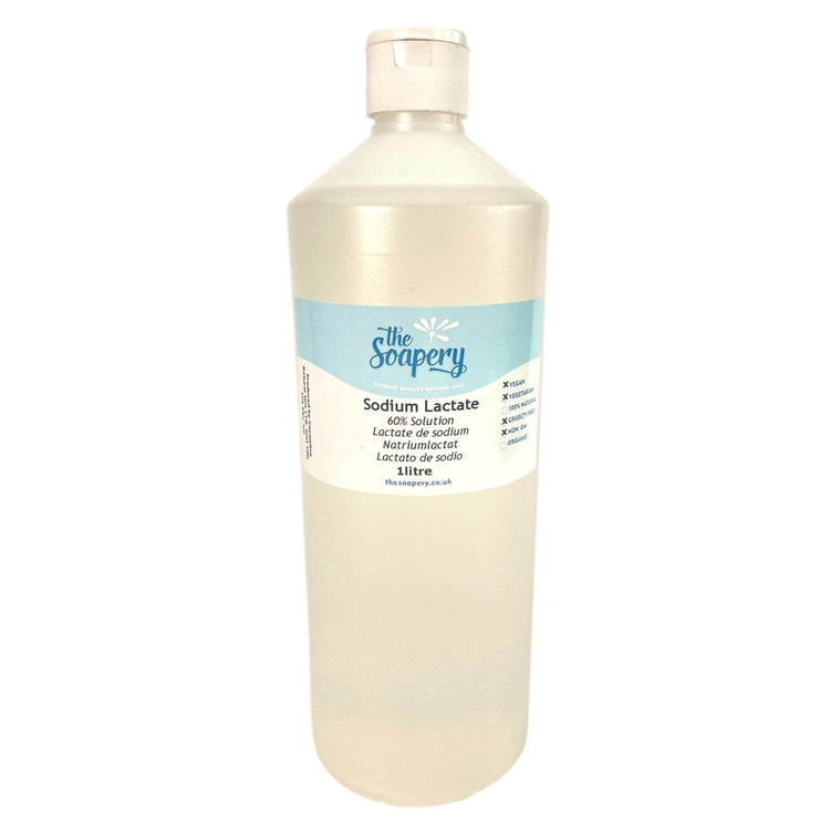 Sodium Lactate 60% Solution - 1 litre for soap making