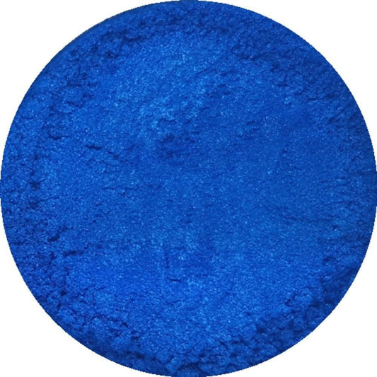Electric blue cosmetic mica powder