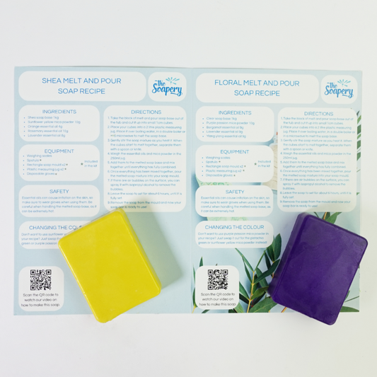 Large Melt and Pour Soap Making Kit Instructions