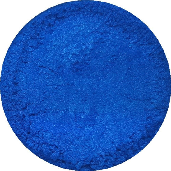 Electric blue cosmetic mica powder
